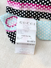 Load image into Gallery viewer, GUCCI Polka Dot Print Silk Headscarf / M no
