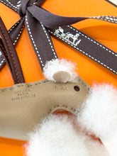 Load image into Gallery viewer, Hermès 2025 Milo &amp; Mouton Budy Bag Charm - Ecru/Beige Marfa/Terre
