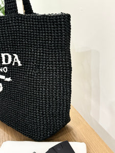 PRADA Crochet Tote Bag - Black