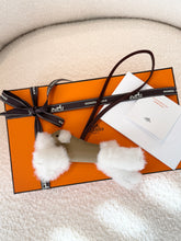 Load image into Gallery viewer, Hermès 2025 Milo &amp; Mouton Budy Bag Charm - Ecru/Beige Marfa/Terre
