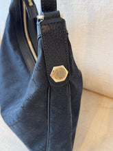 Load image into Gallery viewer, GUCCI GG Monogram Canvas Medium Charmy Hobo Bag / Black
