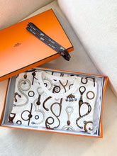 Load image into Gallery viewer, HERMES 2024 “Panoplie Tout Cuir” Cotton Straight Dress / Blanc Naturel / EU 34
