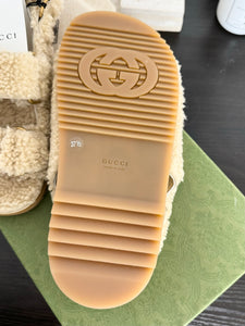 GUCCI 2024 Women’s Double G Sandals in Beige - EU37.5