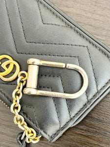 GUCCI GG Marmont Key Case in Black