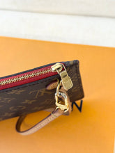 Load image into Gallery viewer, LOUIS VUITTON Neverfull MM Monogram Pochette Wristlet Pouch - Cherry

