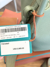 Load image into Gallery viewer, LORO PIANA 2024 Grained Calfskin Micro Bale Crossbody Bag in Green
