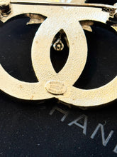 Load image into Gallery viewer, CHANEL 23P Classic CC Logo Gold, Blue, Pink &amp; Crystal Brooch
