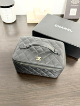 Load image into Gallery viewer, ▪️SOLD▪️CHANEL Caviar Quilted Jewelry Vanity Bag in Black Leather
