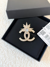 Load image into Gallery viewer, CHANEL 23P Classic CC Logo Gold, Blue, Pink &amp; Crystal Brooch
