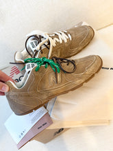 Load image into Gallery viewer, New Balance X Miu Miu Women’s 530 SL Suede Sneakers in Ecru / EU 38
