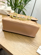 Load image into Gallery viewer, GUCCI Deco Logo-Embellished Quilted Leather Shoulder Bag in Beige
