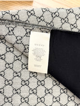 Load image into Gallery viewer, GUCCI GG Cotton Jacquard Scarf - Grey/Black
