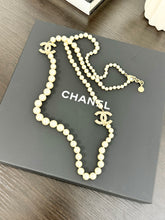 Load image into Gallery viewer, CHANEL 100th Anniversary CC Pearl Long Necklace - LIMITED EDITION
