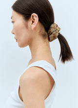 Load image into Gallery viewer, GUCCI Women GG Canvas Scrunchie with Logo Plaque - Brown / OS
