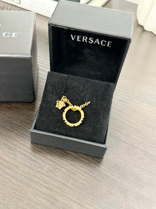 VERSACE Medusa Cut-Out Pendant Necklace in Gold