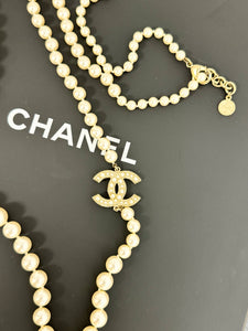 CHANEL 100th Anniversary CC Pearl Long Necklace - LIMITED EDITION