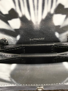 BURBERRY Small Zebra Pattern Leather Crossbody Bag