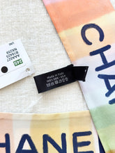 Load image into Gallery viewer, ✨NEW✨CHANEL 2024 CC Logo Silk Slim Bandeau / Dark Navy Blue / Orange / Blue
