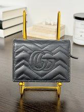 Load image into Gallery viewer, GUCCI GG Marmont Card Case Wallet in Black
