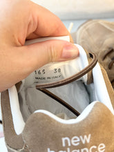 Load image into Gallery viewer, New Balance X Miu Miu Women’s 530 SL Suede Sneakers in Ecru / EU 38
