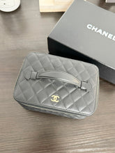 Load image into Gallery viewer, ▪️SOLD▪️CHANEL Caviar Quilted Jewelry Vanity Bag in Black Leather
