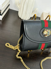 Load image into Gallery viewer, ▪️SOLD▪️GUCCI Mini Rajah Chain Crossbody Bag in Black
