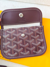 Load image into Gallery viewer, 💛 NEW! 2025 GOYARD Anjou Canvas Leather Reversible Mini Tote Bag / Burgundy
