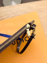 Load image into Gallery viewer, LOUIS VUITTON Neverfull MM Damier Ebene Pochette Wristlet Pouch in Cherry

