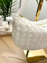 Load image into Gallery viewer, BOTTEGA VENETA Nappa Intrecciato Small Turn Pouch in White
