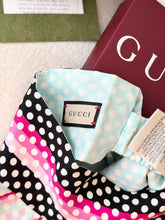 Load image into Gallery viewer, GUCCI Polka Dot Print Silk Headscarf / M no
