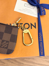 Load image into Gallery viewer, LOUIS VUITTON Damier Ebene Canvas Cles Chain Key Pouch
