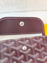 Load image into Gallery viewer, 💛 NEW! 2025 GOYARD Anjou Canvas Leather Reversible Mini Tote Bag / Burgundy
