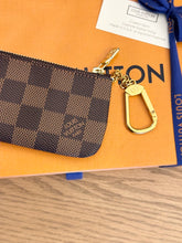 Load image into Gallery viewer, LOUIS VUITTON Damier Ebene Canvas Cles Chain Key Pouch
