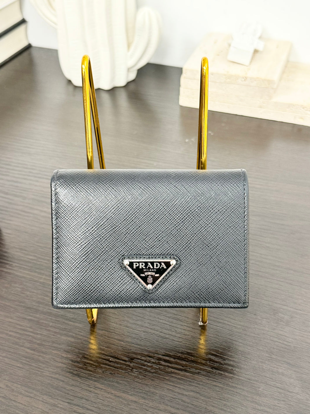 PRADA Small Saffiano Leather Wallet