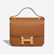 Load image into Gallery viewer, HERMES Constance 24 Evercolor Leather Shoulder Bag in Gold
