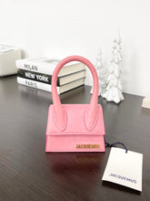 Load image into Gallery viewer, JACQUEMUS Le Chiquito Mini Leather Tote in Pink
