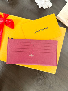 LOUIS VUITTON 2022 Coated Canvas Card Holder - Fuchsia