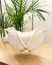 Load image into Gallery viewer, BOTTEGA VENETA Nappa Intrecciato Small Turn Pouch in White
