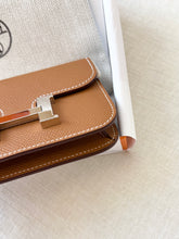 Load image into Gallery viewer, Hermès Constance Slim Wallet Gold Epsom / Silver Hardware
