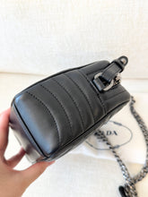 Load image into Gallery viewer, PRADA Diagramme Leather Small Camera Crossbody Bag - Black
