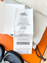 Load image into Gallery viewer, HERMES 2024 Suede Chypre Techno Sandals / Bleu Tonnerre / EU38
