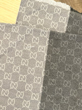 Load image into Gallery viewer, GUCCI Unisex Wool GG Monogram Jacquard Knit Scarf in Grey
