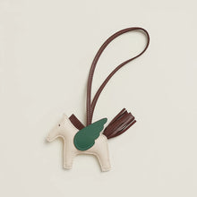 Load image into Gallery viewer, HERMES 2025 Rodeo Pegasus PM Charm / Craie / Chocolat / Vert Moyen
