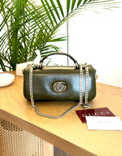 Load image into Gallery viewer, GUCCI GG Milano Mini Leather Top Handle Bag in Dark Olive
