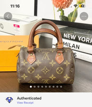 Load image into Gallery viewer, LOUIS VUITTON Vintage Monogram Nano Speedy Bag
