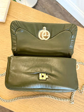 Load image into Gallery viewer, GUCCI GG Milano Mini Leather Top Handle Bag in Dark Olive
