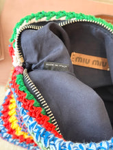 Load image into Gallery viewer, MIU MIU Multicolored Crochet Pouch Bag
