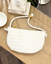 Load image into Gallery viewer, BOTTEGA VENETA Nappa Intrecciato Small Turn Pouch in White
