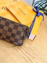 Load image into Gallery viewer, LOUIS VUITTON Damier Ebene Canvas Mini Pochette Accessoires
