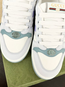 GUCCI 2024 Women’s Screener Sneaker in Light Blue - EU37.5